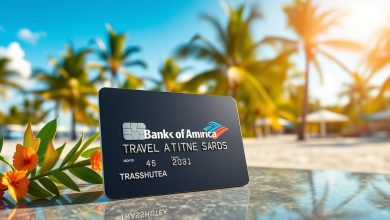 boa travel rewards, travel credit card, no annual fee, tourist credit card